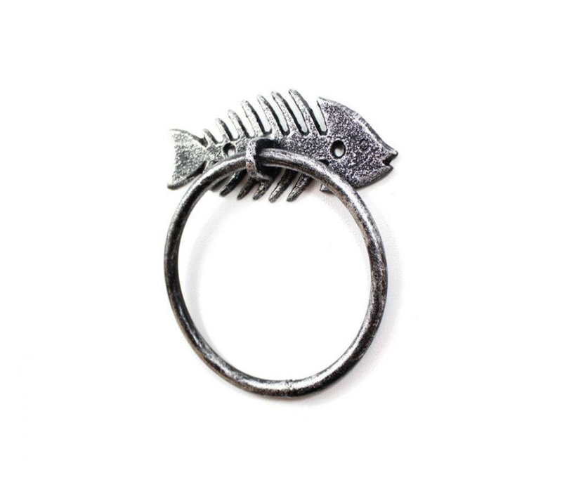 Towel Ring, Silver