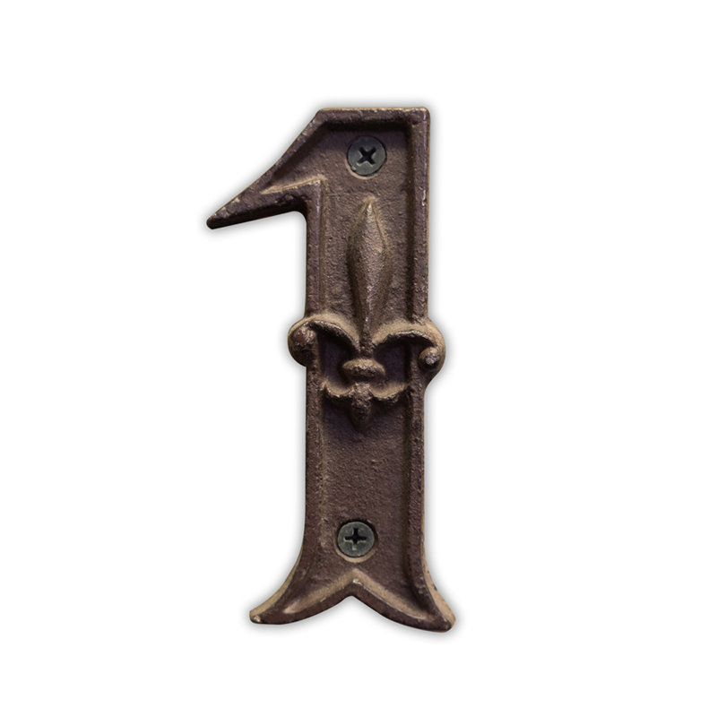 Metal House Number, 1