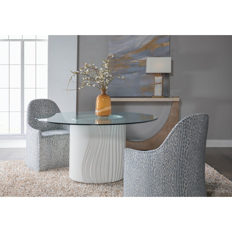 Signature Designs Volante Round Dining Table, 29.5" H x 56" W x 56" L