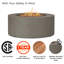 Aegean 36" Round Steel Propane or Natural Gas Fire Pit Table by Real Flame-83911008