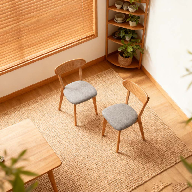 Dining Chair  2 pcs, Gray