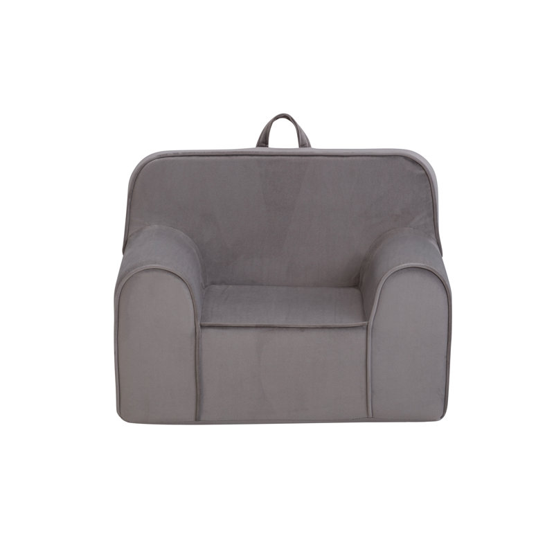 Kuddlez Kids Foam Chair Grande Size Gray, Gray