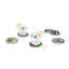 Tropical Chic Ceramic Round 6 Piece Coaster Set