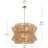 36" 4-Light Pendant with Jute Shade-111772138-111772136