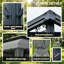 Pavillon de terrasse, pavillon de jardin extérieur, auvent de patio multimode, pour se prélasser dans la cour, manger ou au bord de la piscine
