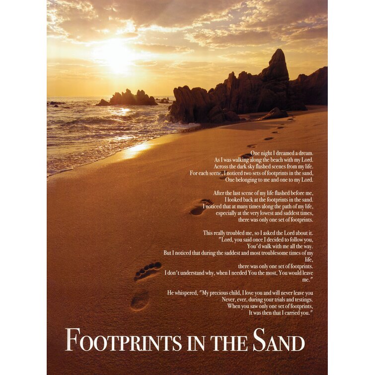 footprints in the sand poem jesus