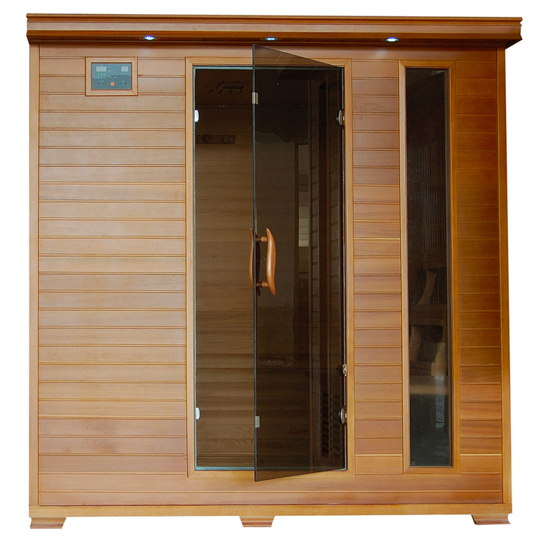 Heatwave 6-Person Cedar Infrared Sauna with 10 Carbon Heaters Heatwave