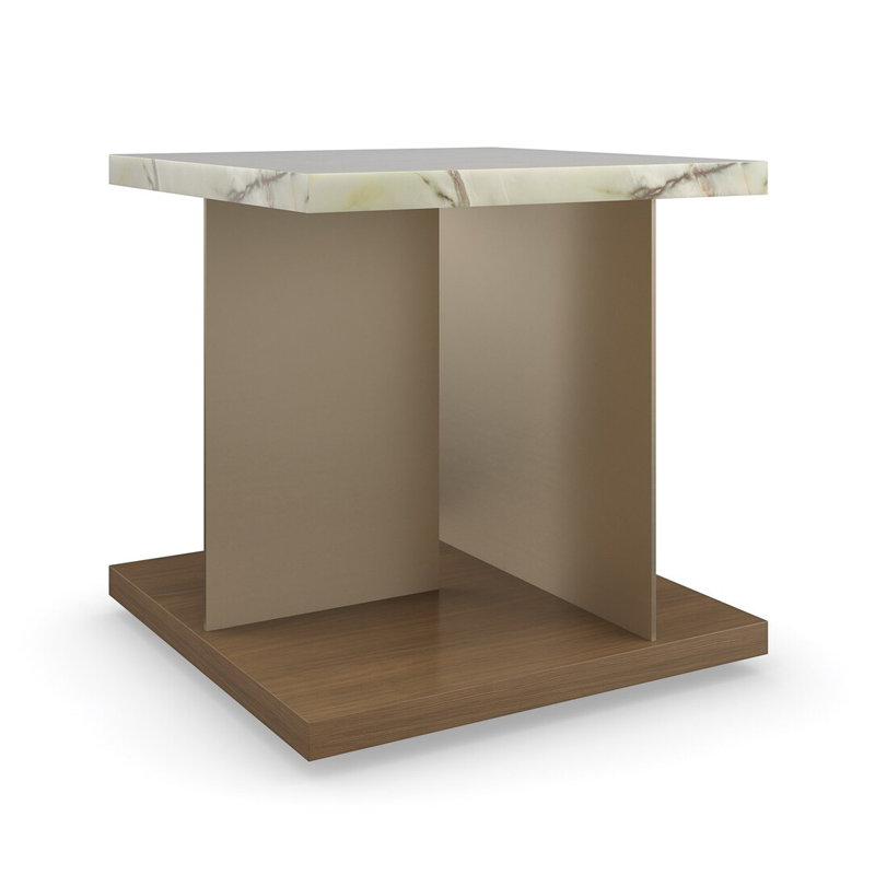 Modern Resort Stone End Table