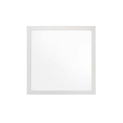 Casilda 40"x40" Mirror, White Finish