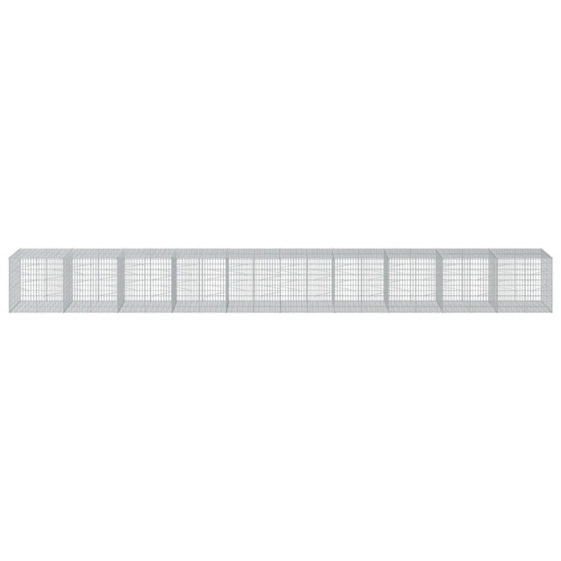Grande jardinière pliante Gabion, H 39,4 po x l 39,4 po x P 39,4 po