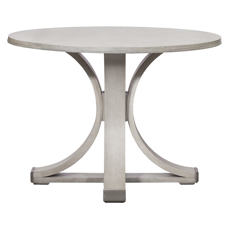 Round Walnut Wood Dining Table