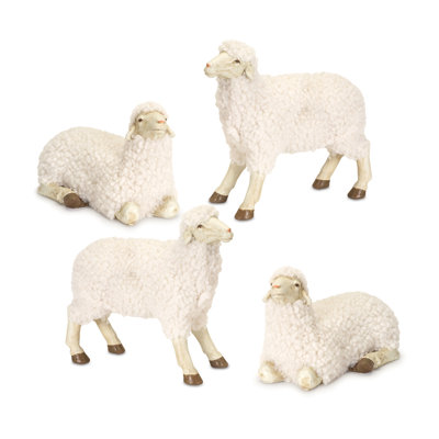 4 Piece Griselda Sheep Figurine Set