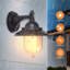 Matte Black 25cm H Outdoor Sconce