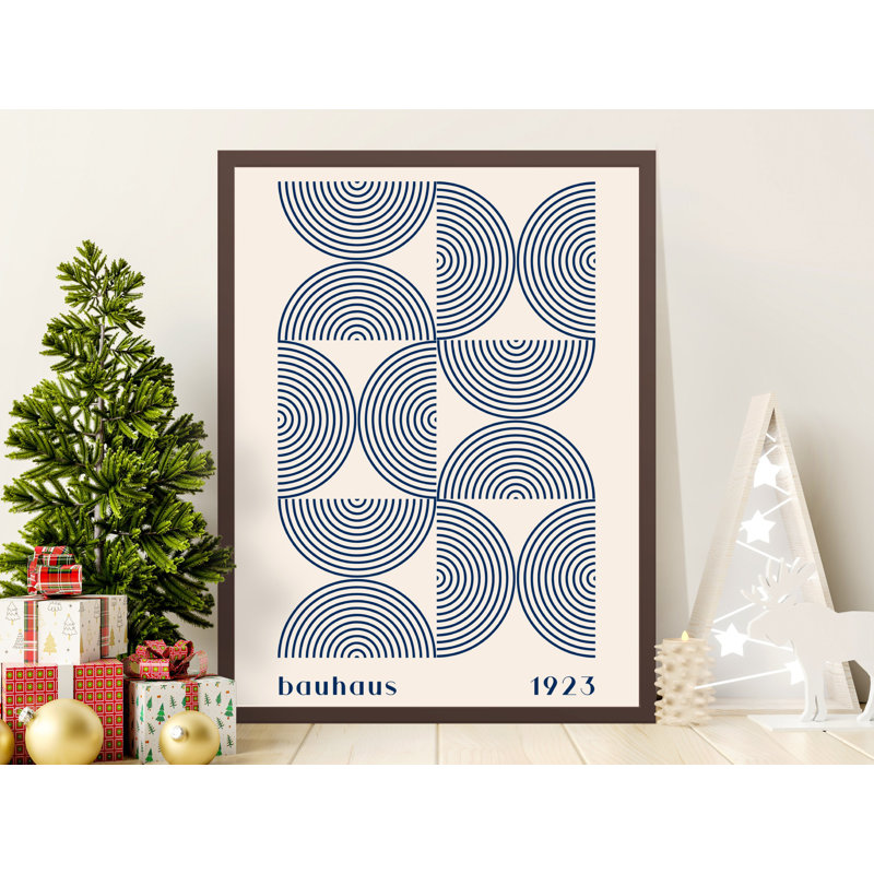 Jemeisha Single Picture Frame Print, 76.2 cm H x 50.8 cm W, White/Blue