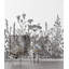 Panneau de papier peint amovible en textile noir et blanc fleurs plantes de jardin Palmer-1996610053