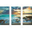 Ocean Sunrise - Ensemble de 3 photographies sur toile tendue-1064182797