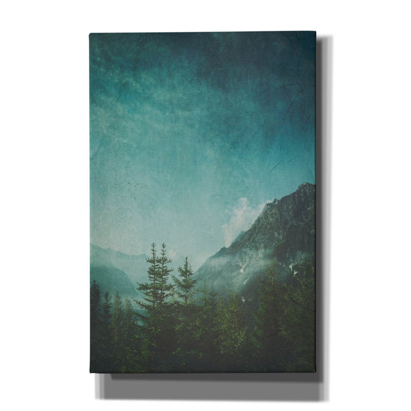«Valley View» par Dirk Wustenhagen, art mural sur toile, H 18 po x l 12 po x P 0,75 po