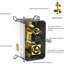 Système de douche carré de 10 pouces avec valve brute, barre coulissante réglable, douche à effet pluie, douchette, installation facile en nickel brossé équilibré,-124566165