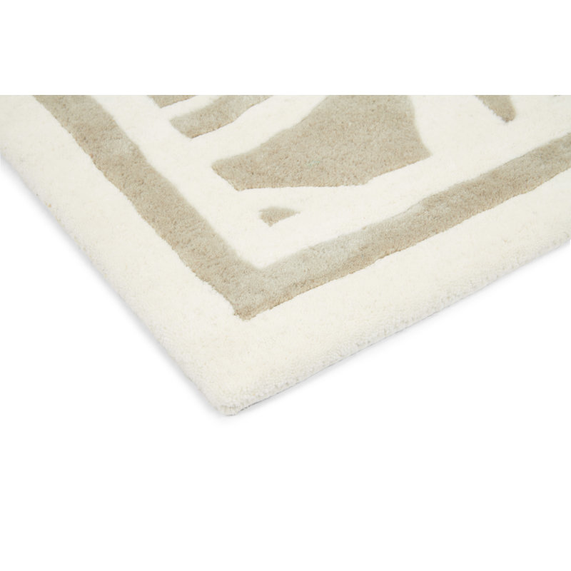 Hand Tufted Wool Abstract Area Rug, Rectangle 8'2" x 11'6"
