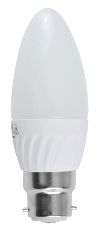4W Frosted B22 LED Light Bulb, Warm White