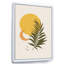 Abstrait soleil jaune et lune avec feuille tropicale I - impression sur toile-59536347-59785307