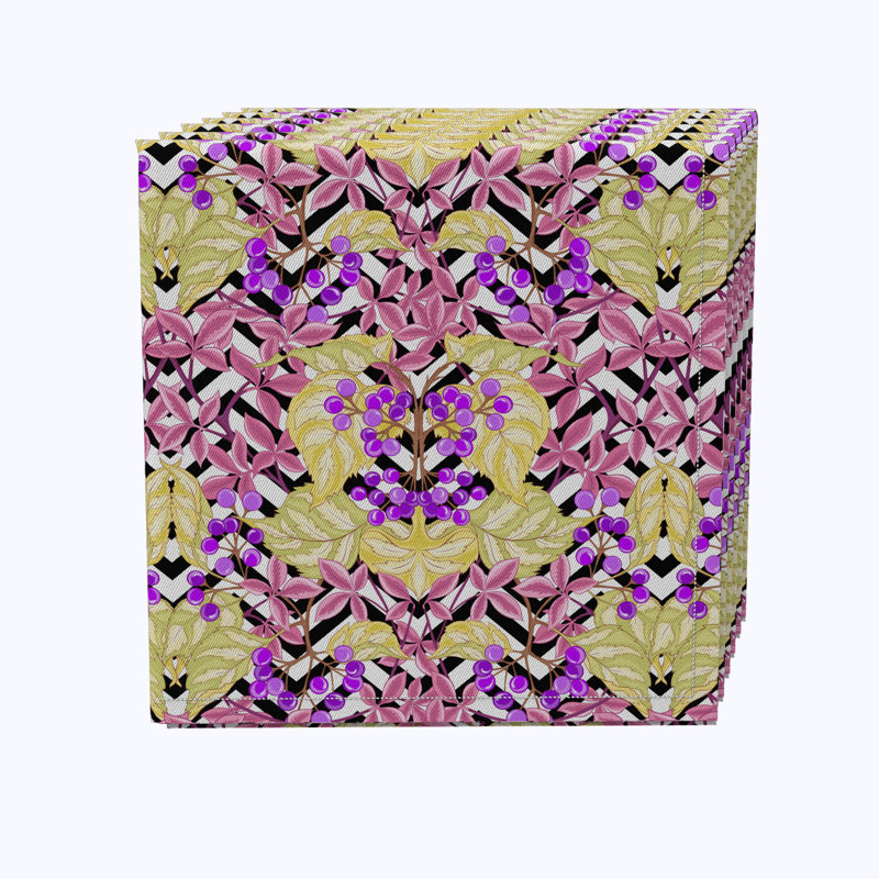 100% Cotton Floral Square Napkin
