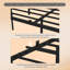 Queen Size Bed Frame , Heavy Duty Metal Bed Frame, Quick & Easy Assembly, LED Light, No Noise, Black-1716061595