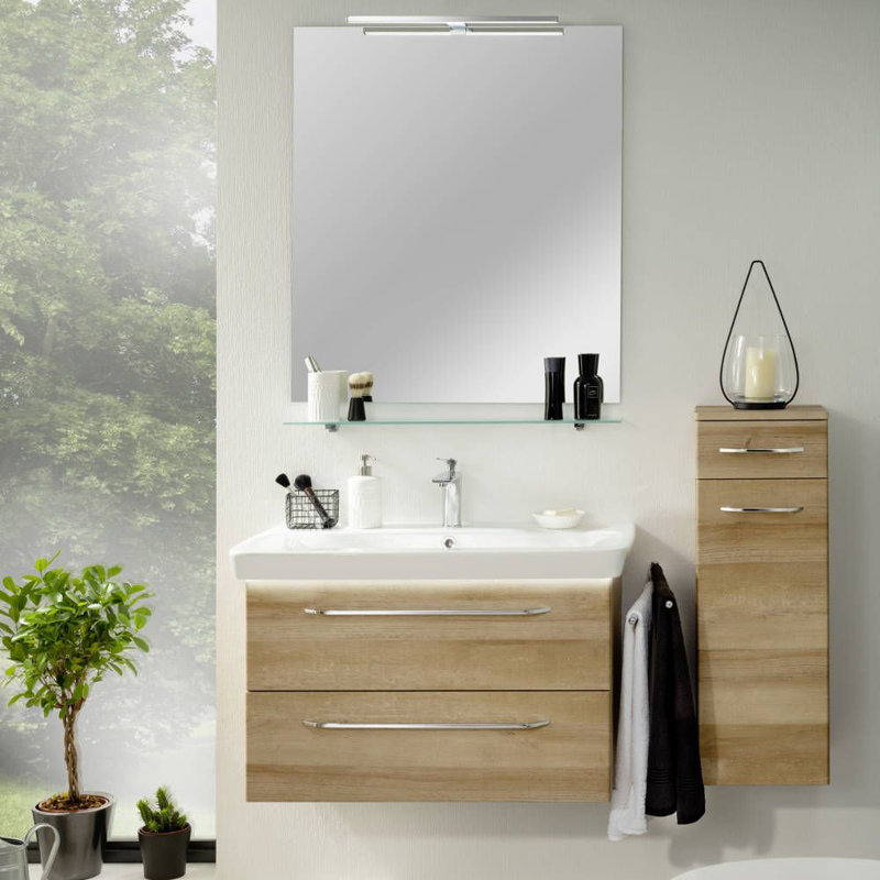 Milano Bathroom Storage Cabinet, Knotted oak