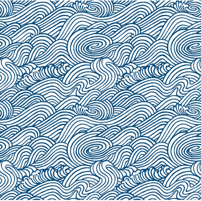 Capella Wave 10m x 52cm Wallpaper Roll