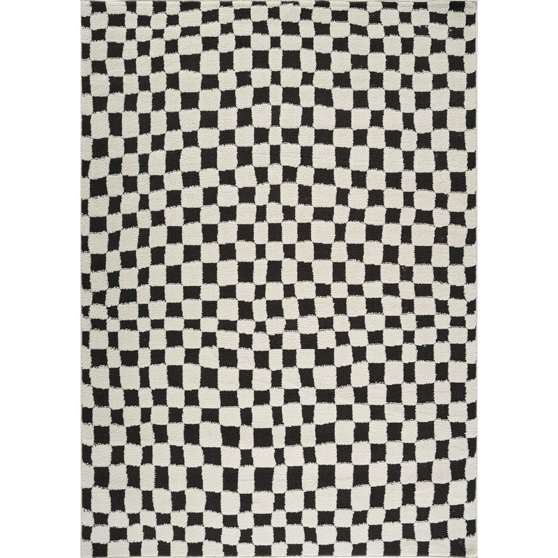 Freud Organic Checkered Area Rug, Rectangle 160 x 213 cm