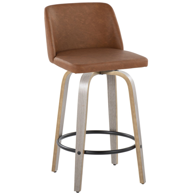 Tabouret de comptoir pivotant 26 po Camel