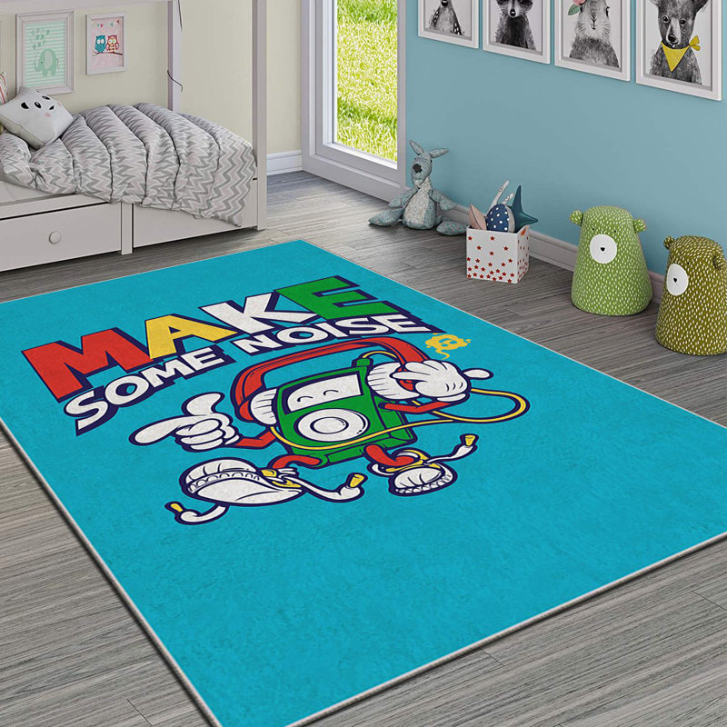 Luxurious Area Carpet (3.3 x 5.9 ft), 100% Polyester, 740 g/m² | Non-Slip Felt Underside, Laminated Sponge for Comfort | Antibacterial, Easy to Clean, Machine Washable | Perfect for Living Room & Bedroom Décor