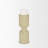 Akira Small Textured Beige Metal Pillar Candle Holder-1618650663