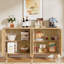 Buffet 59,74 "moderne en noyer avec rangement-1560566733