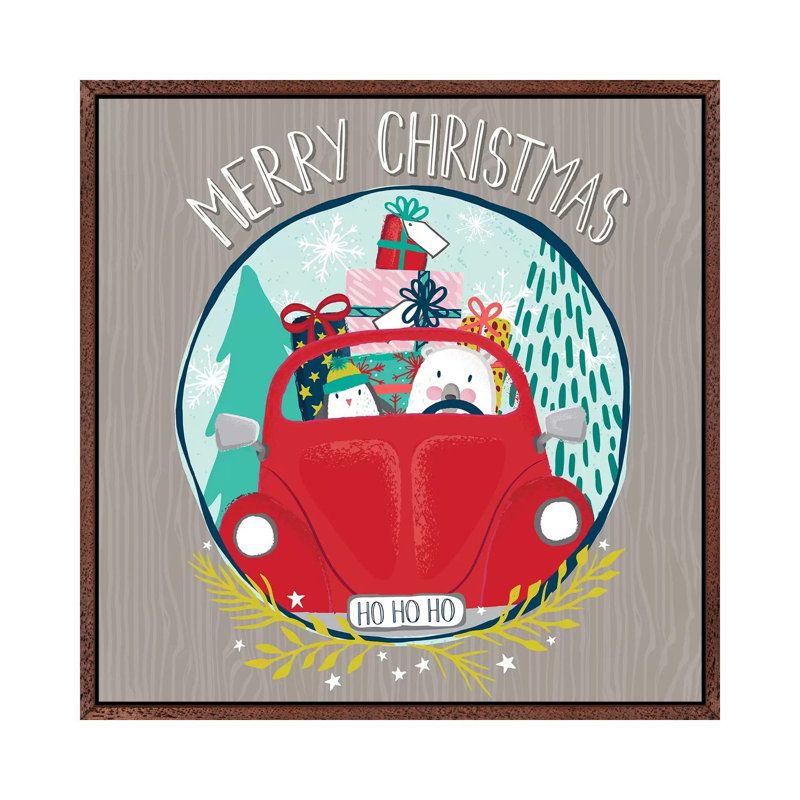 Jingle All The Way II by Sarah Callis - Gallery-Wrapped Canvas Giclée on Canvas, 45.72 cm H x 45.72 cm W, Classic Wood Framed