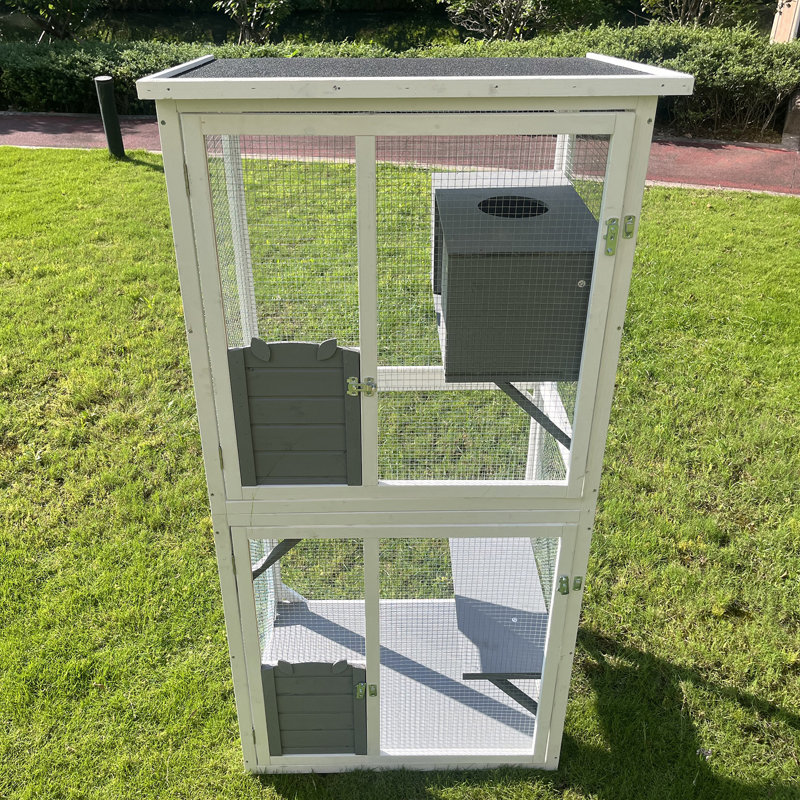 Grande cage pour chat avec cage de repos élevée