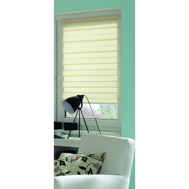 Easyfix Sheer Roll-Up Shade, Cream, 120cm W x 150cm L