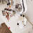 Makeup Vanity with Light mirror,5 drawers,1 chair