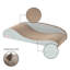 Griffoir pour chat Elmajian 23,75 po Coastal Cardboard Lounge Bed avec herbe à chat-1152484692