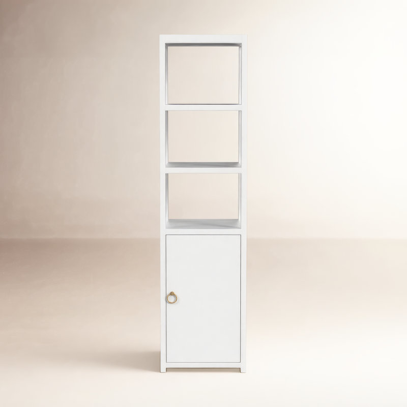 Elin 70" H x 18" W Etagere Bookcase, White