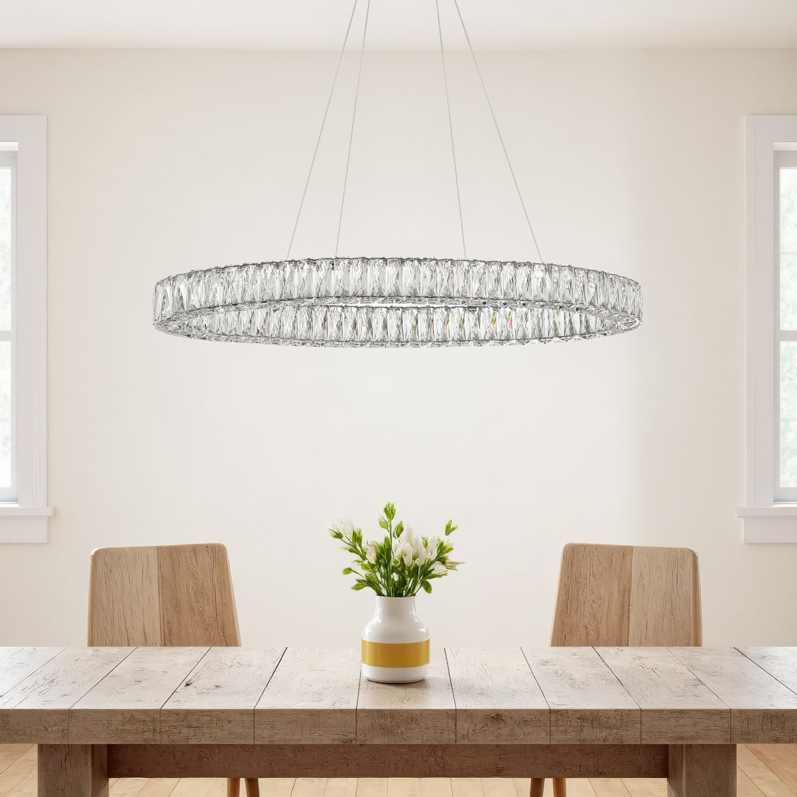 Adela Single - Light Dimmable Linear Chandelier