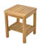 Spateak Grade-A Teak Wood Dublin Shower Seat 18" Outdoor Patio Stool Bench