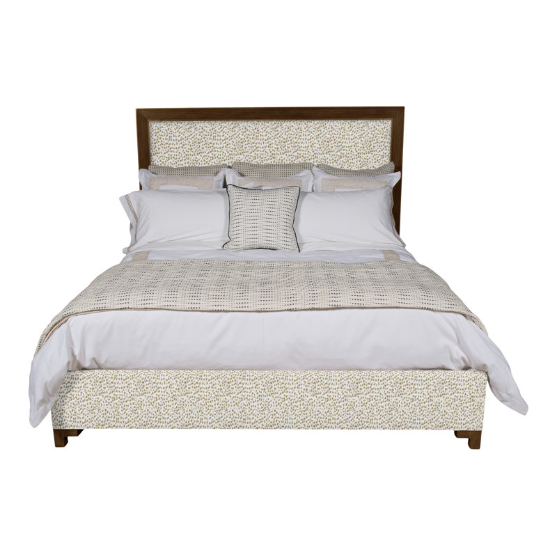 Louise/Lawrence Upholstered Bed, Worthy Snow, King, Havana