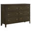 Commode 6 tiroirs Lise cacao foncé