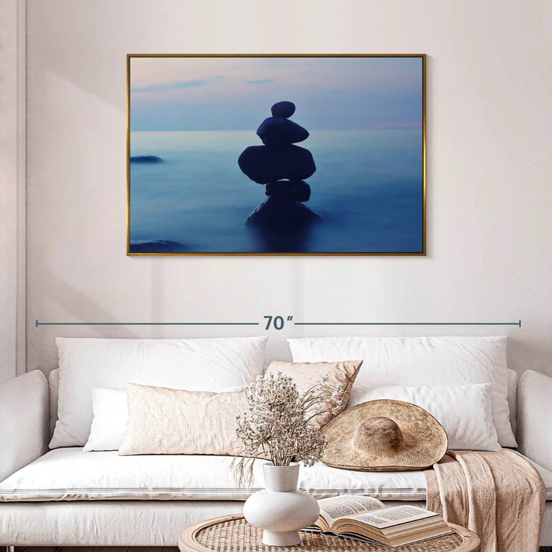 Harmonie zen, Floating Frame Gold, 43 po x 29 po
