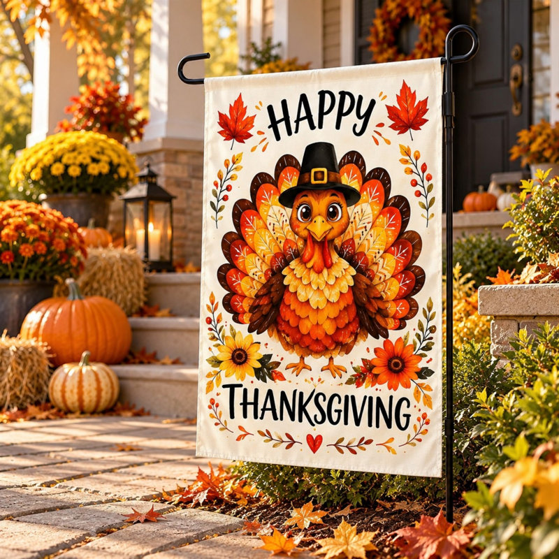 Weather Resistant Hanging Thanksgiving Outdoor Decoration Figure