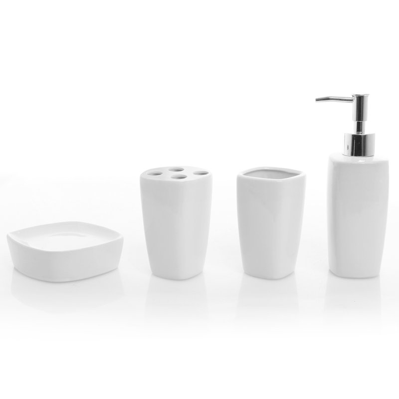 4 Piece Bathroom Accessory Set