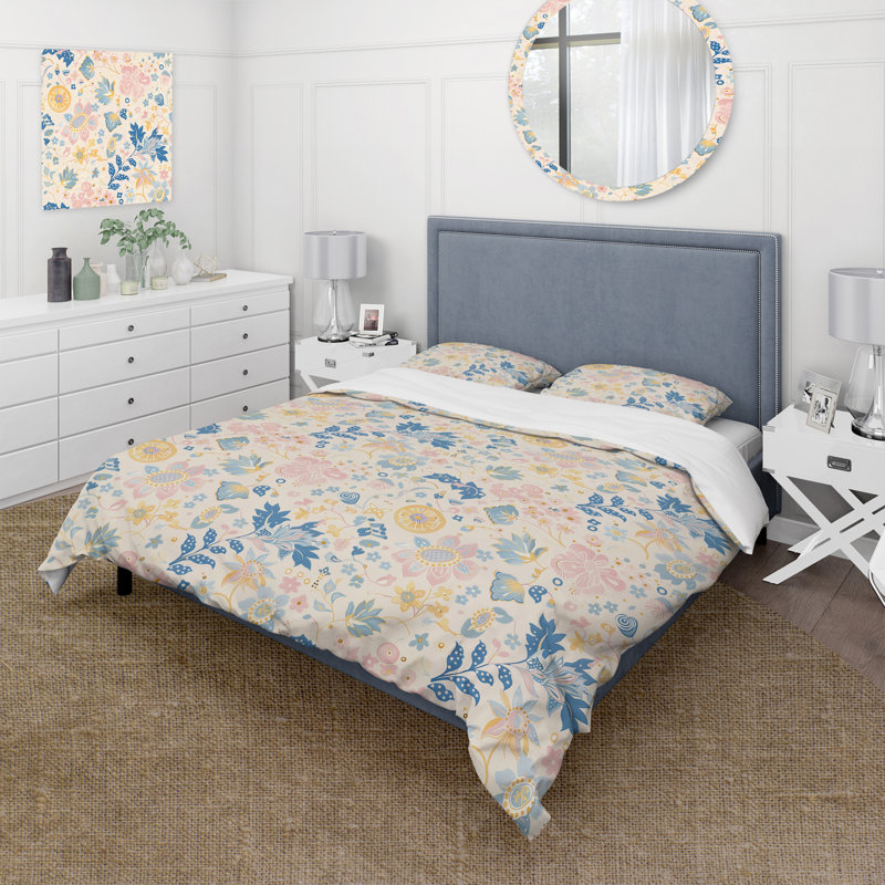 Ensemble de housse de couette Boho, Housse de couette très grand + 2 taies décorativ