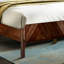 Lit plateforme 100% bois d'acacia massif avec tête de lit et pied de lit Bifrost, design Mid-Century Art déco, aucun sommier requis, support de lattes robuste, résistant aux égratignures et à l'eau-1342188242-1342188253