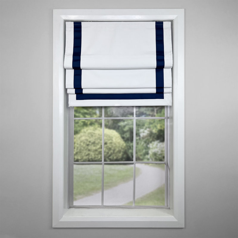 Blackout Roman Shade, Navy, 32" W x 63" L